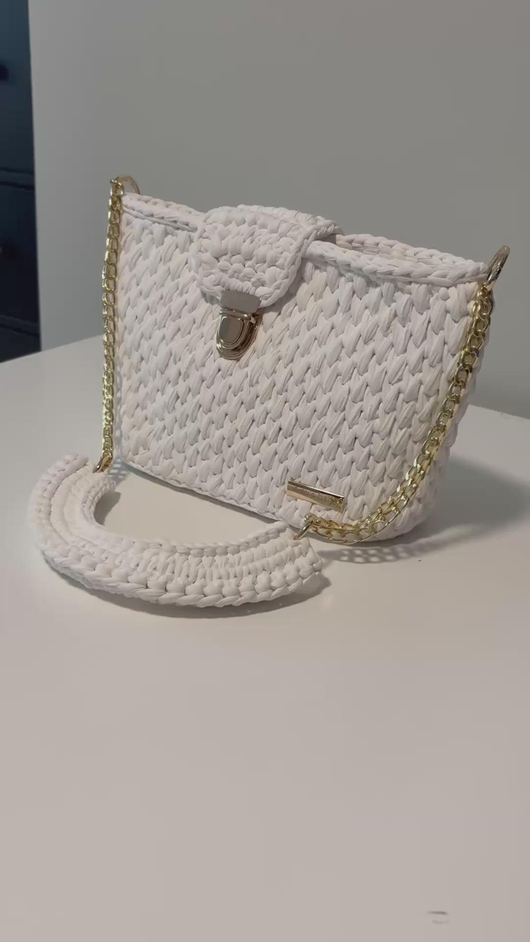 Woven luxe bag